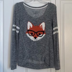 Gray Bethany Mota fox sweater